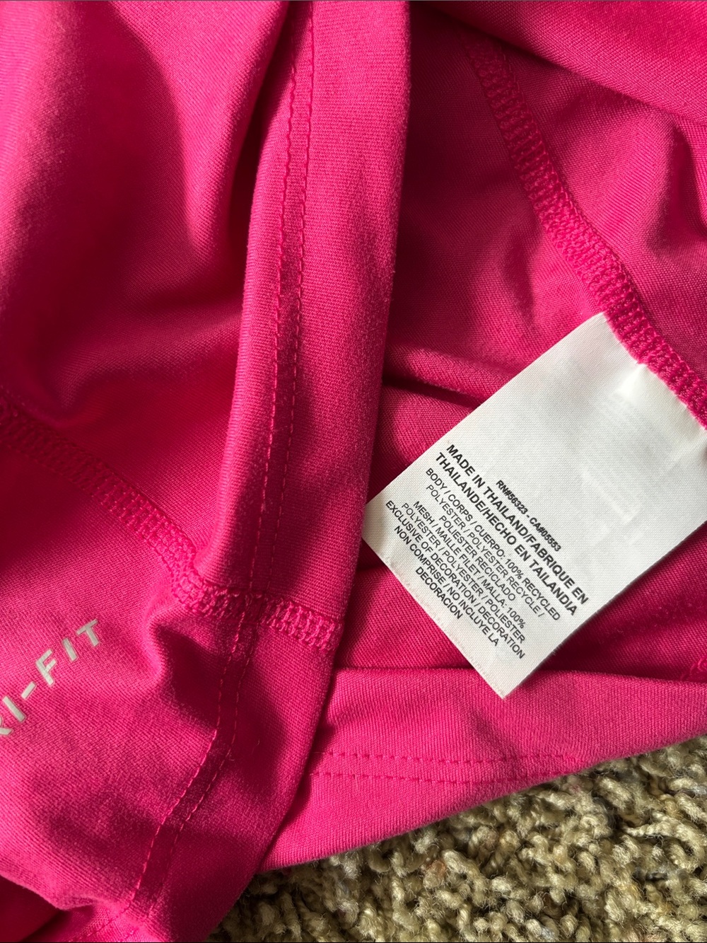 Nike Running Dri-FIT Hot Pink Racerback Tank Top - Women's Medium - Picture 3 of 5